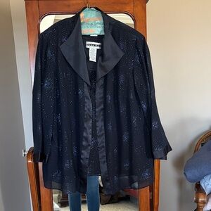 Dana Kay Black Sparkle Women's Blazer